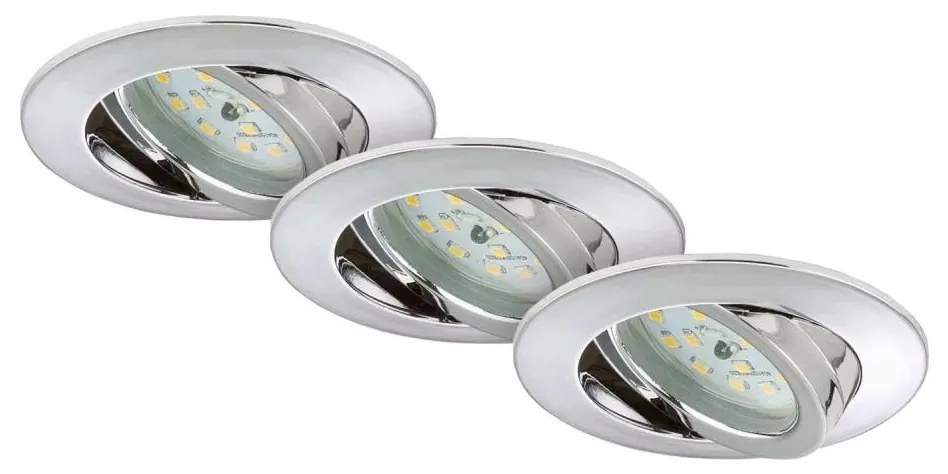 Briloner 7209-038 - ZESTAW 3x LED Łazienkowa oprawa wpuszczana LED/5W/230V IP23