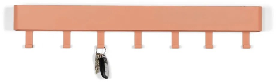 Łososiowy metalowy wieszak ścienny z półką 72 cm Dax Play – Spinder Design