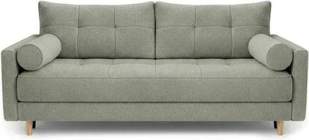 Sofa z Funkcją Spania LONAR Szara Boucle Nowoczesna
