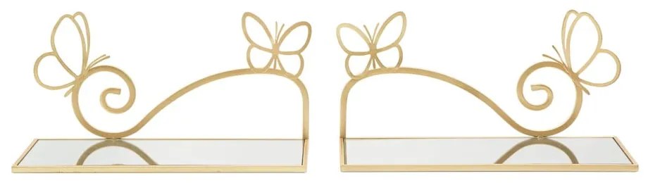 Szafka nocna w kolorze złota Butterfly – Mauro Ferretti