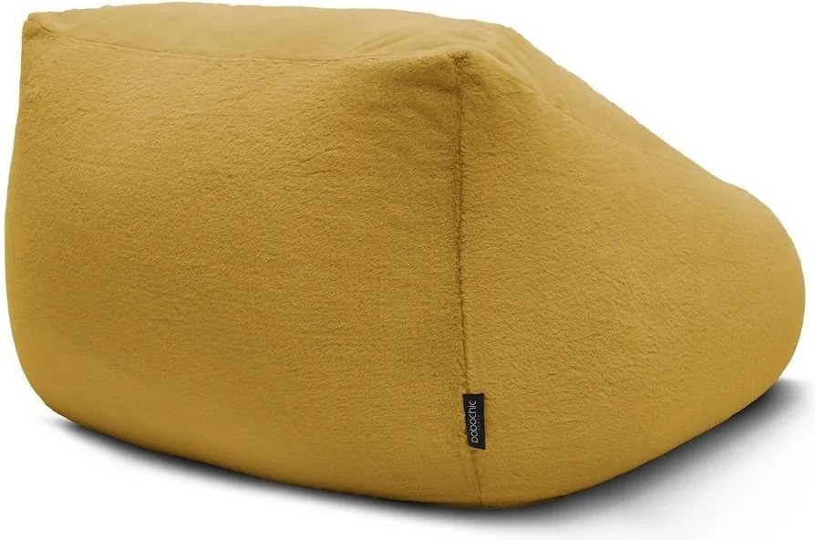 Żółty worek do siedzenia z imitacji futra Lilibet – Bobochic Paris