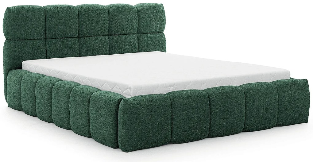 Zielone nowoczesne łóżko chmurka 5 rozmiarów P3-C20