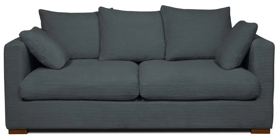 Szara sztruksowa sofa 175 cm Comfy – Scandic