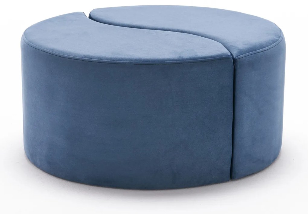 Stołek Alis Pouf Niebieski