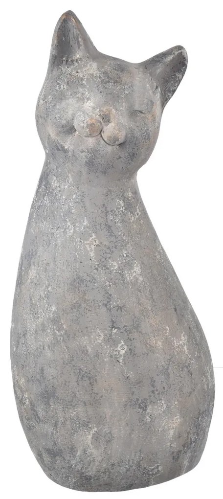 InDecor Ceramic Cat Meg szary, 33 x 26 x 83 cm