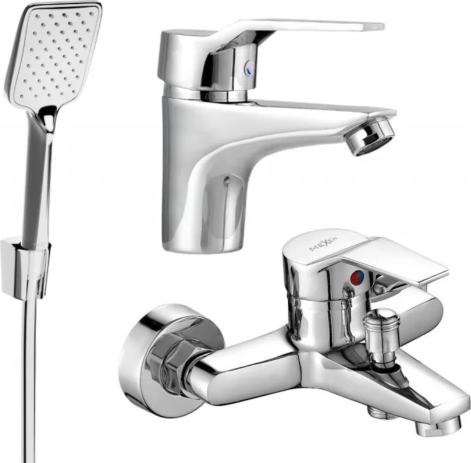 Mexen Caro R62 zestaw wannowy, chrom - 746603R62-00