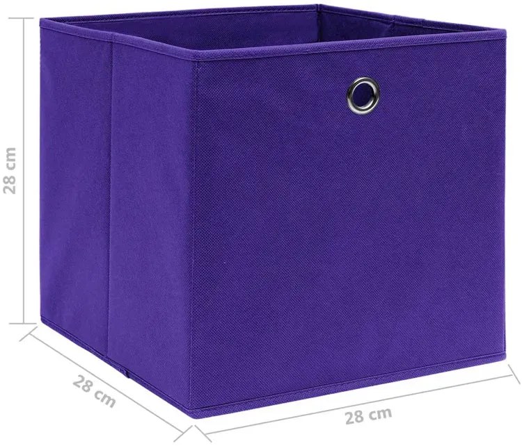 Komplet 4 fioletowych do przechowywania pudelek G4-P25