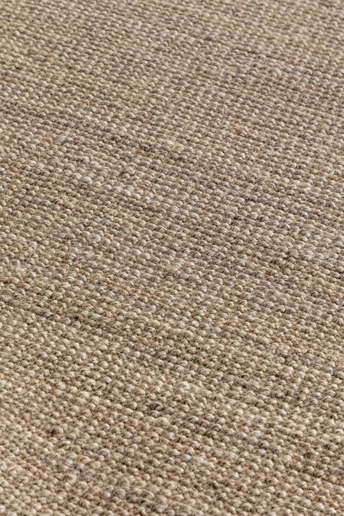 Dywan naturalny jutowy ręcznie tkany Boucle brązowo-szary 60 cm x 90 cm