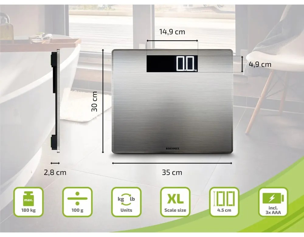 Waga łazienkowa Sense Safe 300 – SOEHNLE