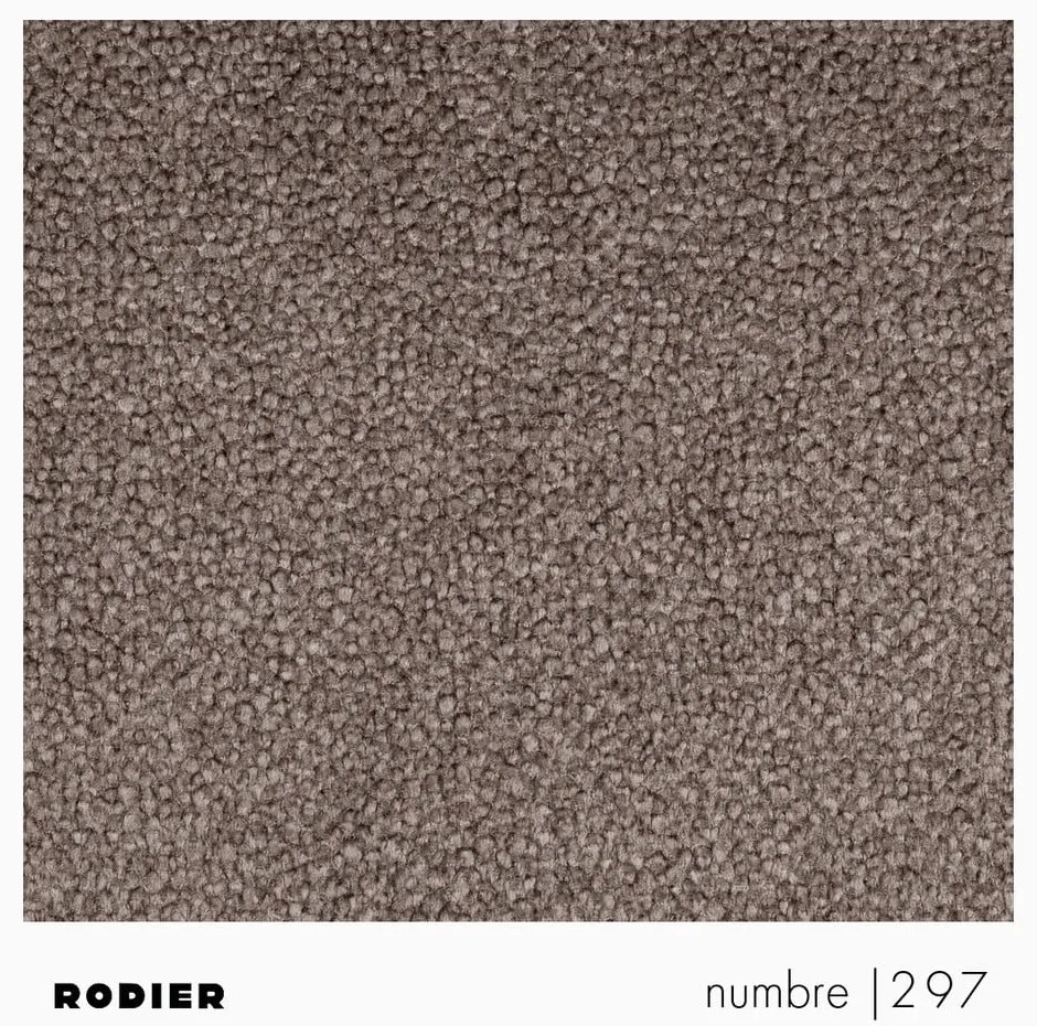 Brązowy podnóżek z materiału bouclé Mirel – Rodier