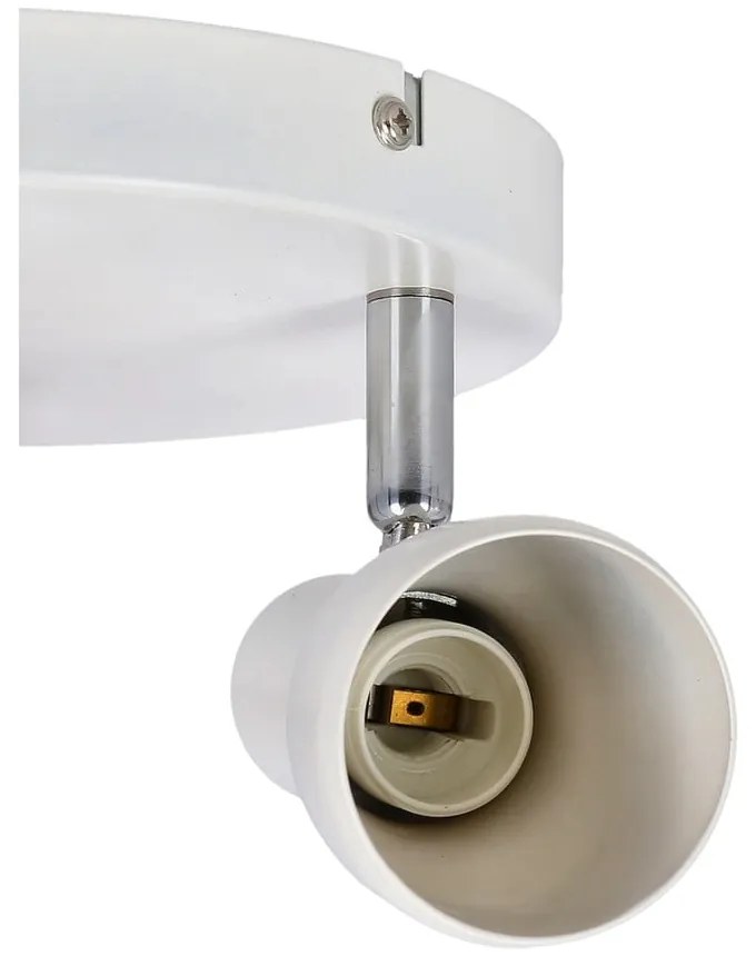 Biała lampa sufitowa z metalowym kloszem 29x29 cm Picardo – Candellux Lighting