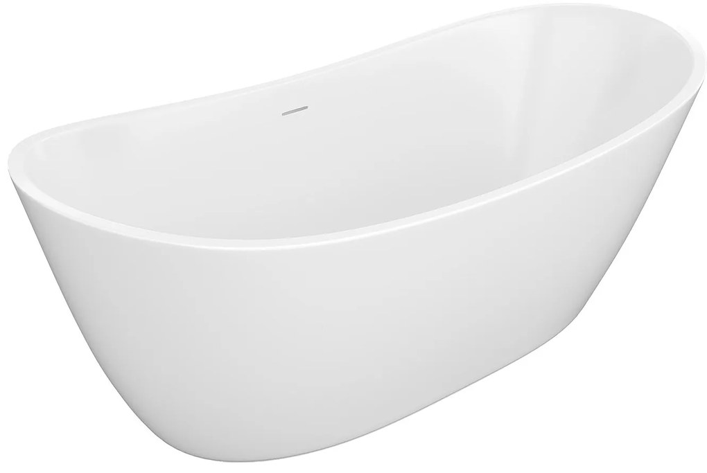 Wanna wolnostojąca biała - 360 l - Akryl - 190 x 89 x 72 cm - BORAZA