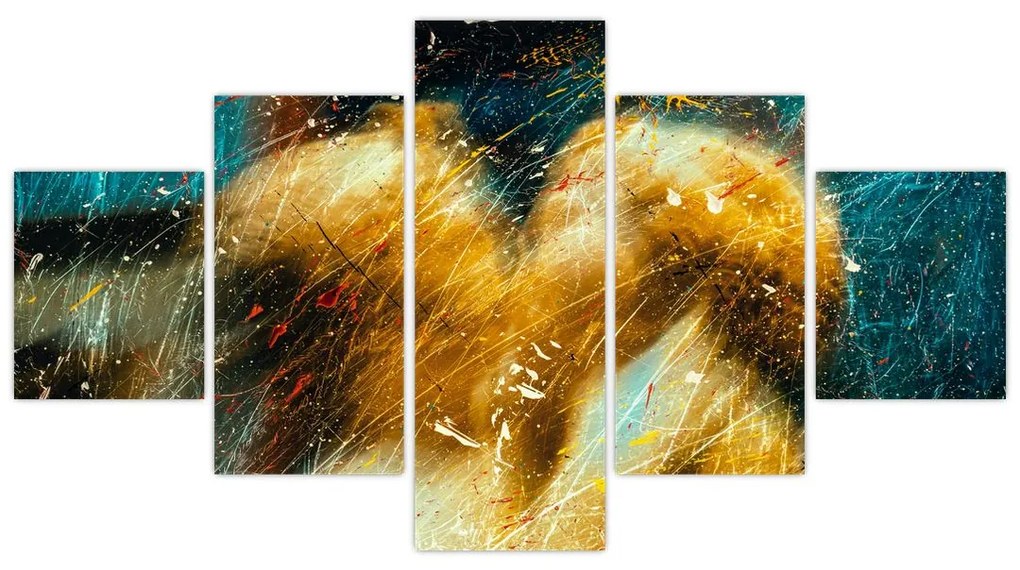 Obraz - Całujące się anioły (125x70 cm)