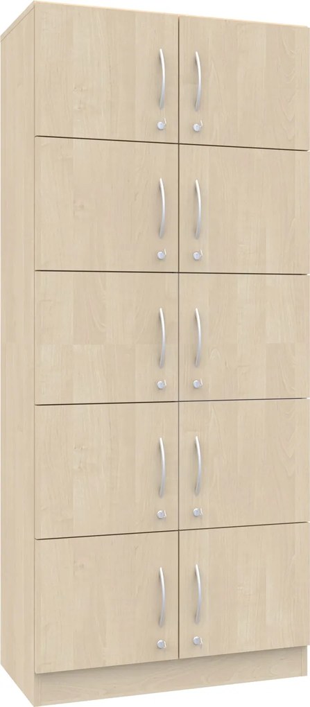 Szafa biurowa skrytkowa na klucz Simple, 80x40x185 cm, index 80-5PP-10F1