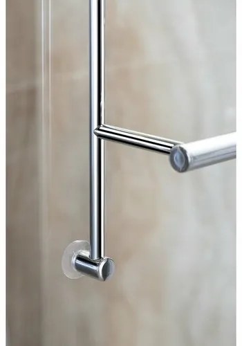SAPHO 1301-09 wiszący uchwyt na ręczniki do kabiny prysznicowej 60 x 73 x 12,5 cm, srebrny