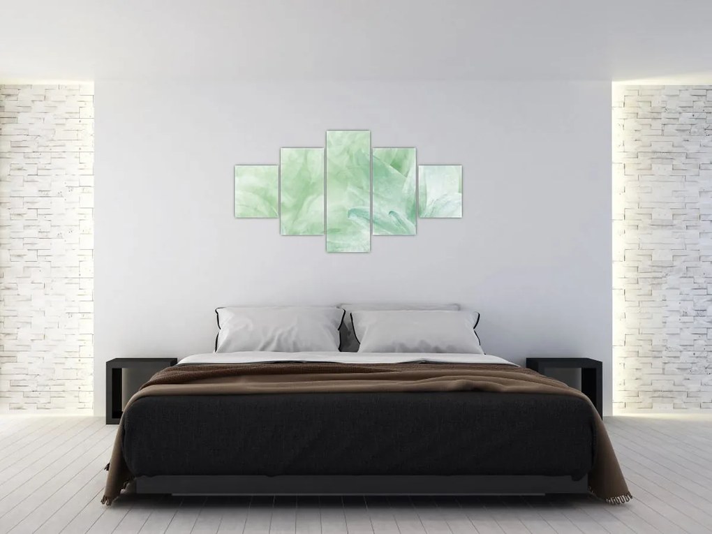 Obraz - Zielony kwiat (125x70 cm)