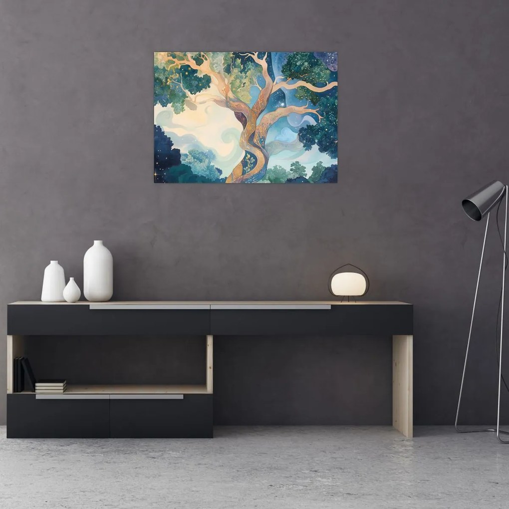 Obraz – Kosmiczne drzewo (70x50 cm)