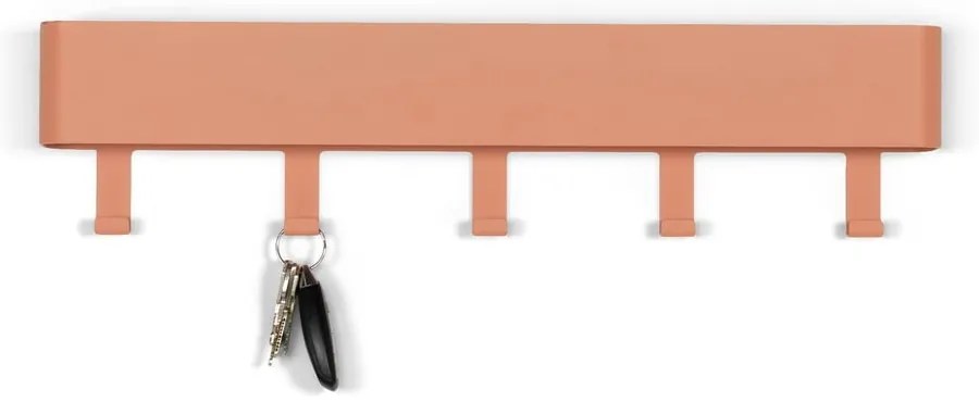 Łososiowy metalowy wieszak ścienny z półką 52 cm Dax Play – Spinder Design