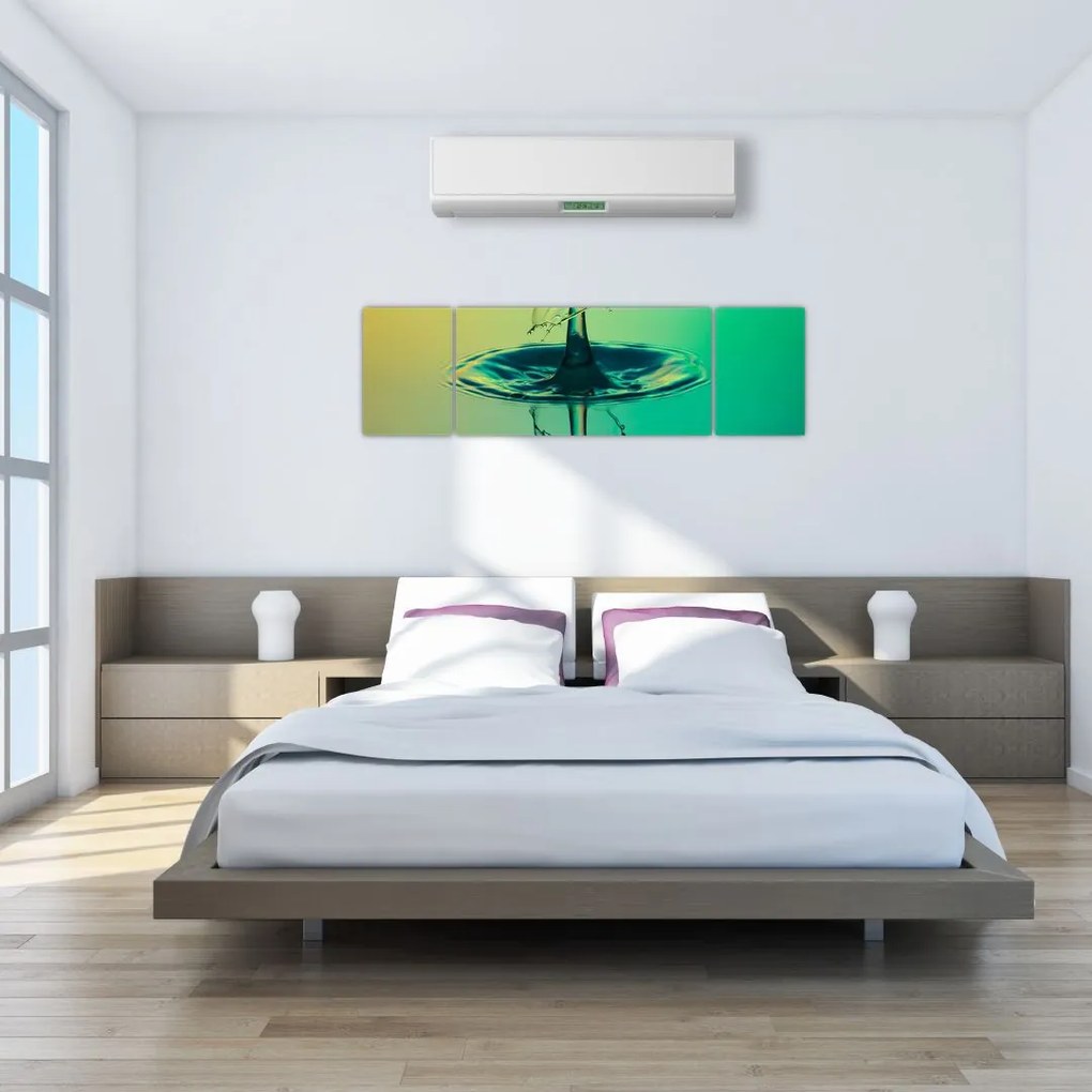 Obraz kropli wody (170x50 cm)