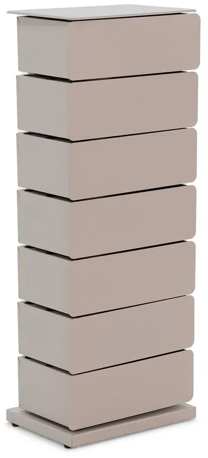 Szarobeżowa metalowa komoda 37x98,5 cm Joey – Spinder Design