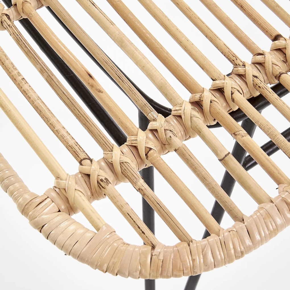 Krzesło do jadalni z rattanu naturalnego K337