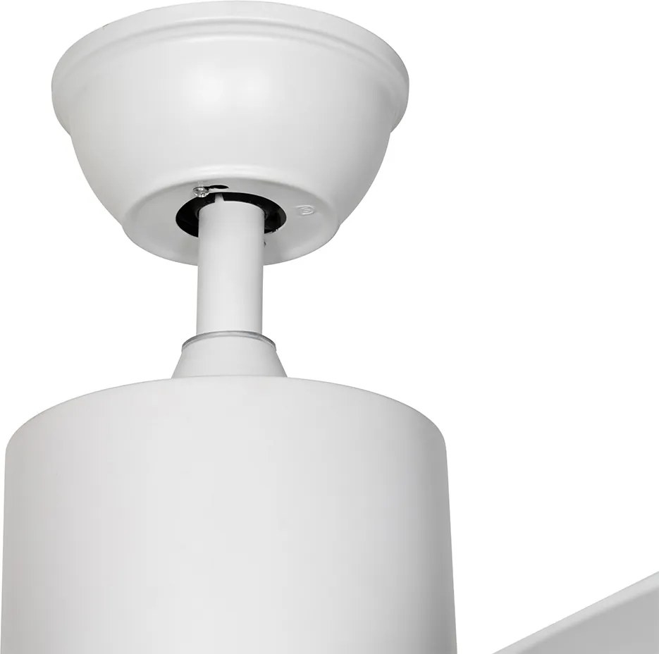 Wentylator sufitowy biały z LED i pilotem - Tak