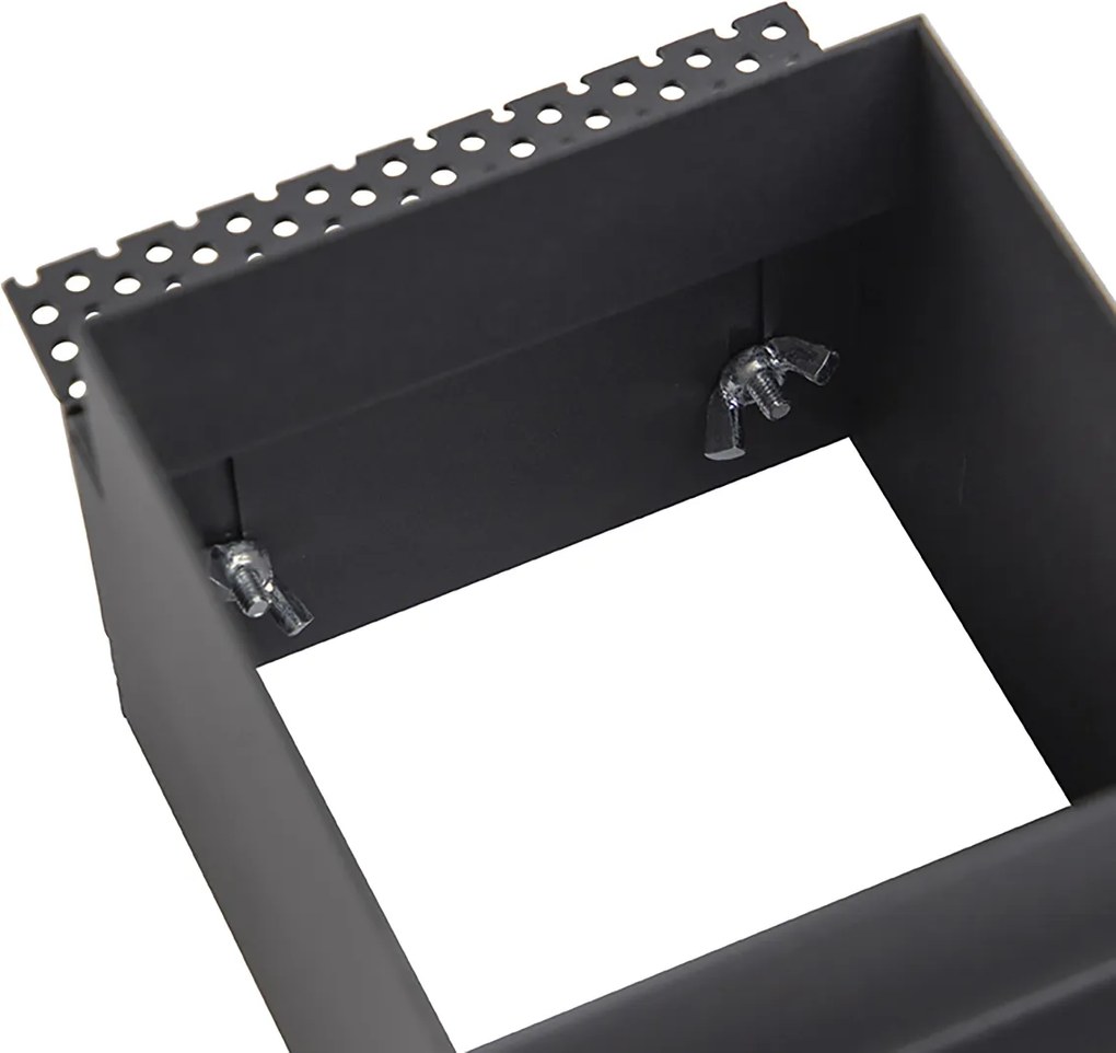 Zestaw 6 podtynkowych reflektorów czarnych GU10 AR70 bez obramowania - Oneon