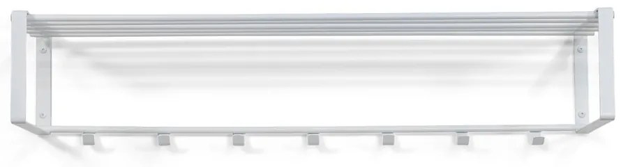 Biały metalowy wieszak ścienny z półką 100 cm Rex – Spinder Design