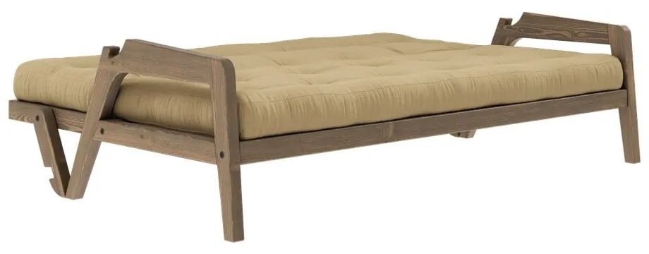 Żółta rozkładana sofa 204 cm Grab – Karup Design