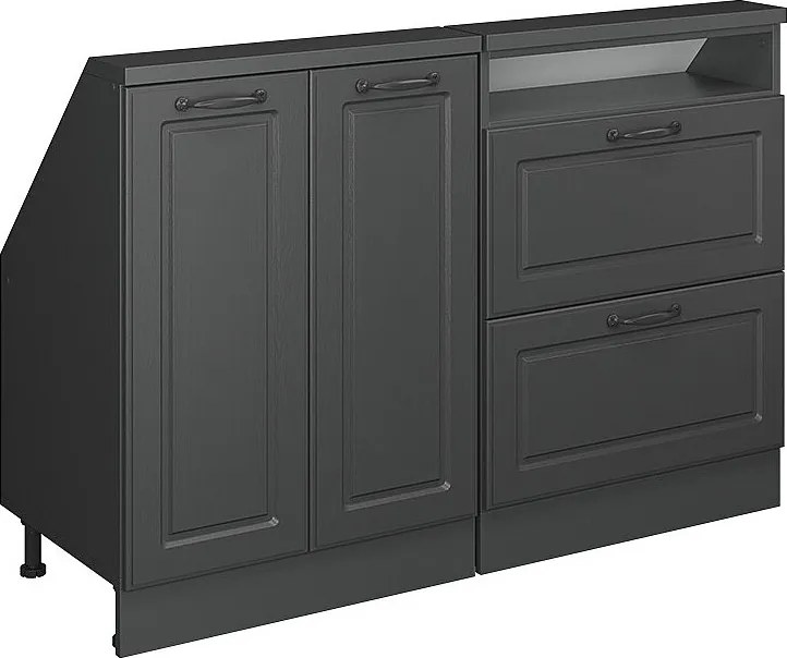 Szafka kuchenna na dach skośny antracytowy domek wiejski 120x46x81.6 r-line