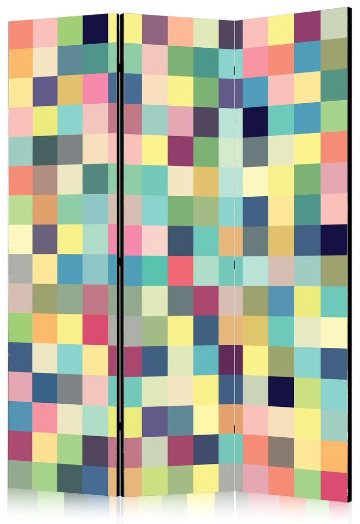 Parawan jednostronny Tła i desenie 135x172 cm 3-częściowy wielokolorowy ARTGEIST B