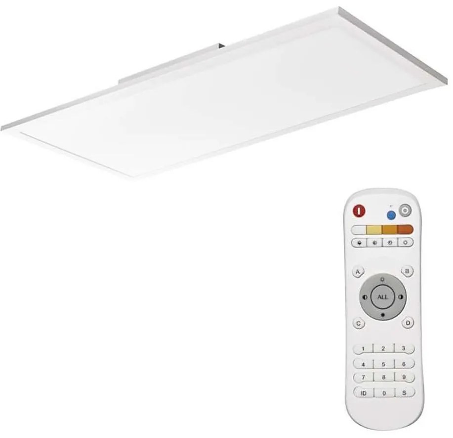 LED 25W 230V regulowane sufitowe z pilotem, 2700-6000K, prostokąt