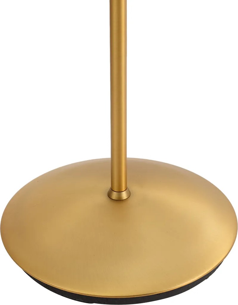 Nowoczesna lampa podłogowa brązowa z LED, 3-stopniowa, ściemnialna, ładowalna - Waldorf