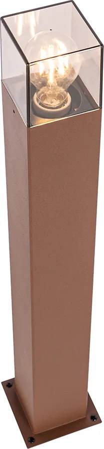 Industrialna lampa podłogowa zewnętrzna rdzawo-brązowa 70 cm IP44 - Denmark