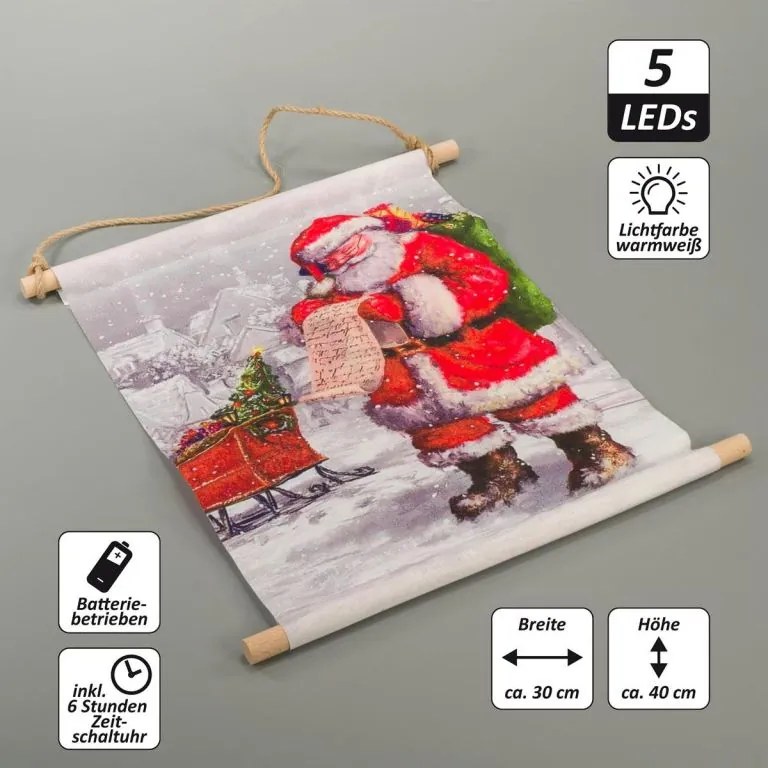 Wiszący obraz z diodą LED, 30 x 40 cm. LED, 30 x 40 cm