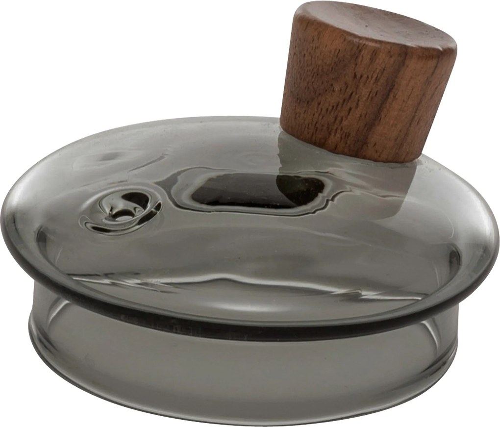 Dzbanek do zaparzania z szarego szkła TWISTED LIME, 800 ml