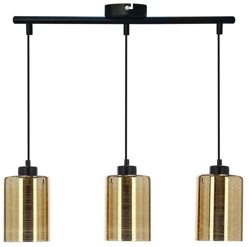 Złota potrójna lampa wisząca - 30X D266 P8-B55