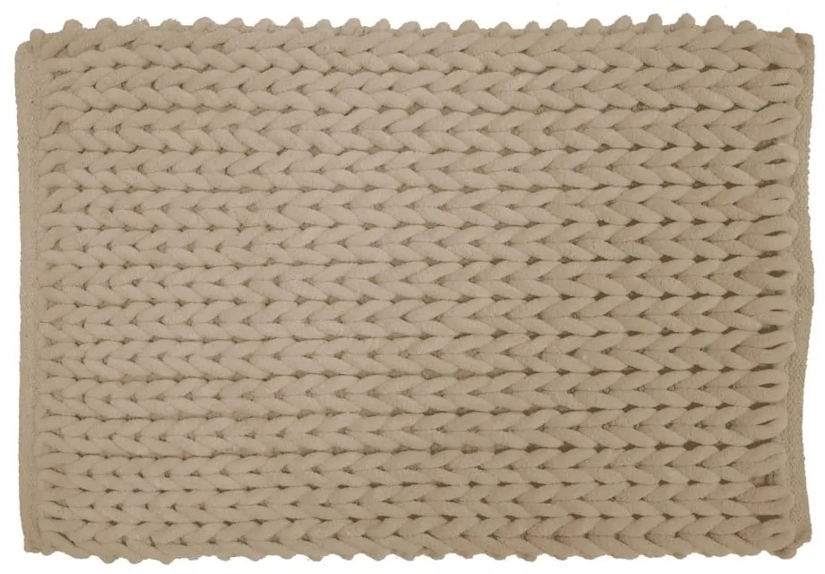 Jasnobrązowy dywanik łazienkowy 50x80 cm Ariel – douceur d'intérieur