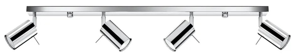 Lampa sufitowa w kolorze srebra Sollux Etna 4L