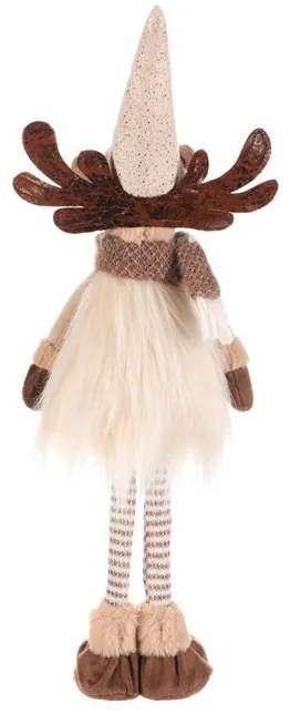 Dekoracja świąteczna Renifer stojący, wys. 51 cm, beżowy/brązowy