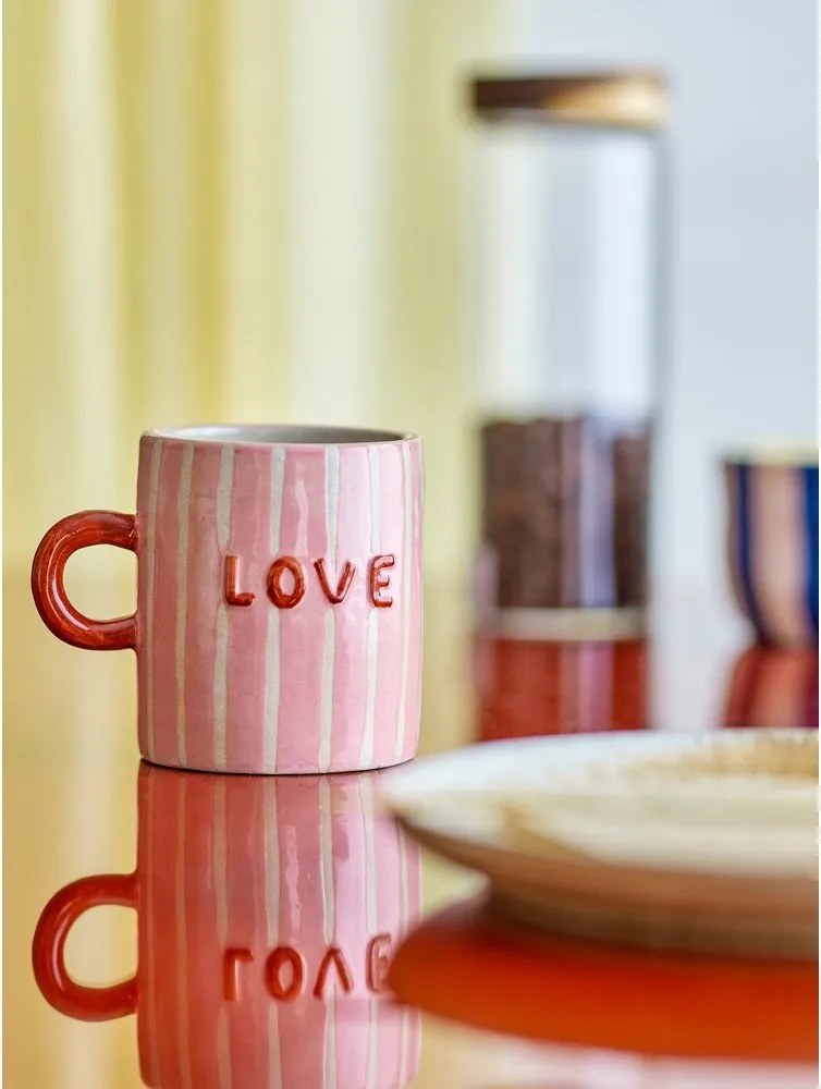 Różowy kubek ceramiczny 325 ml Cherish – Bloomingville