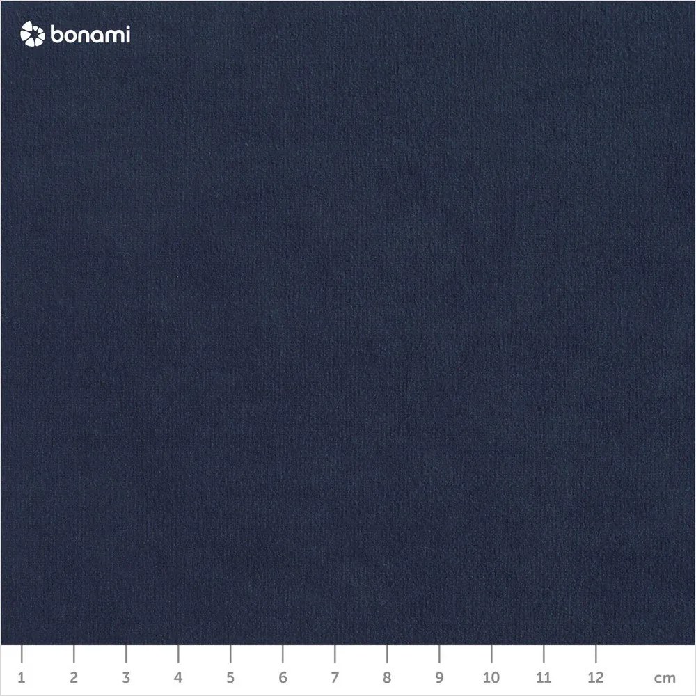 Ciemnoniebieski aksamitny rozkładany narożnik (prawostronny/w kształcie litery U) Sweet Harmony – Miuform