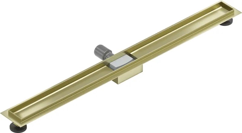 Mexen Flat korpus do odpływu liniowego 100 cm, złoty szczotkowany - 1A15100