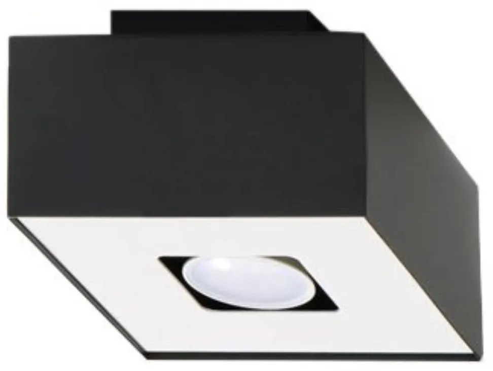 Plafon MONO 1 czarny/biały SOLLUX LIGHTING