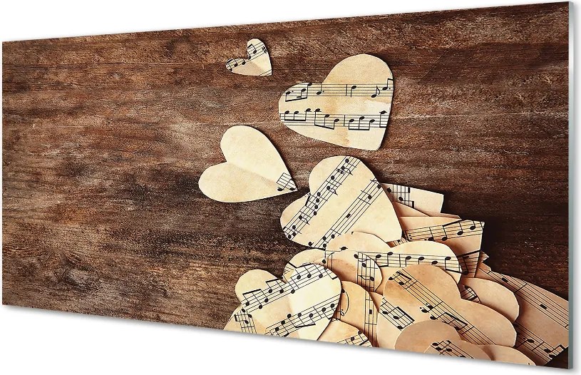 Szklany Panel Muzyka płynąca z Serca