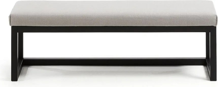 Czarno-szarobeżowa ławka Loya – Kave Home