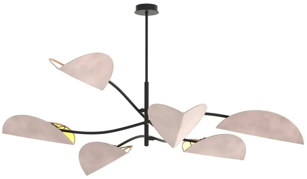Szara minimalistyczna lampa wisząca - M131-Urdom