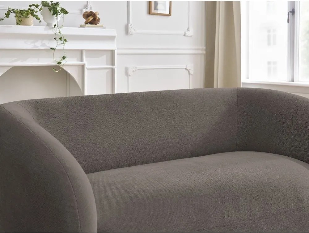 Szarobrązowa sofa z tkaniny szenilowej 160 cm Celine – Bobochic Paris