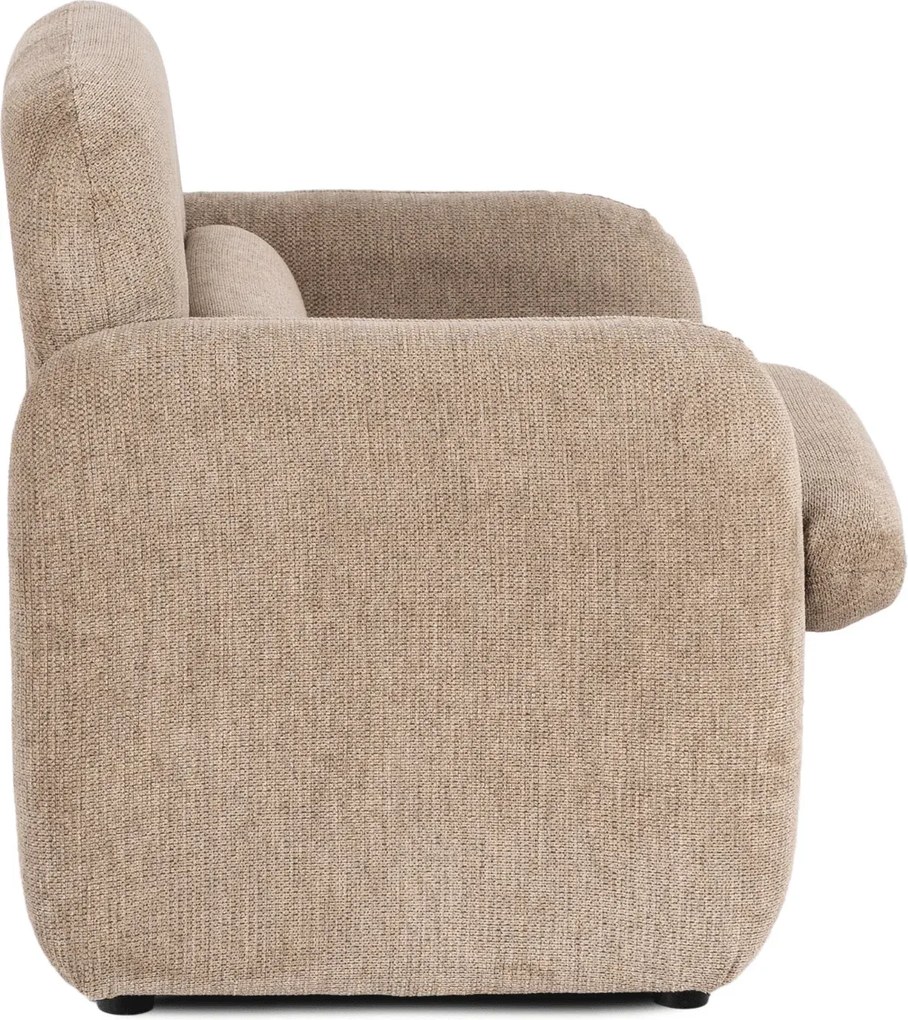 Ciemnobeżowy fotel wypoczynkowy do pokoju N3-R82