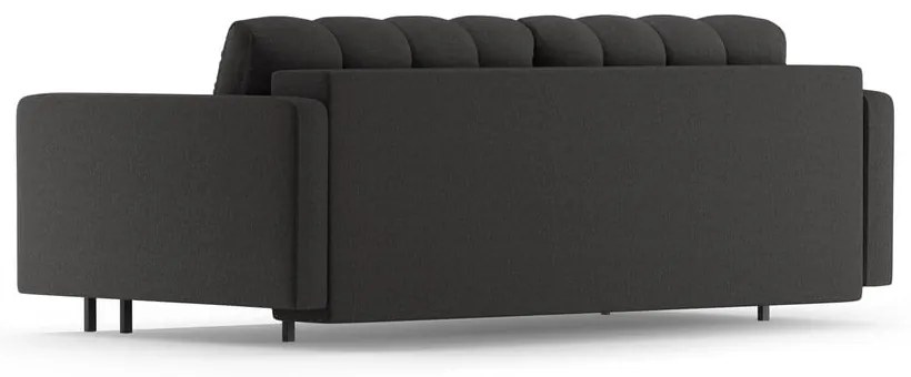 Ciemnoszara rozkładana sofa ze schowkiem 222 cm Bali – Cosmopolitan Design